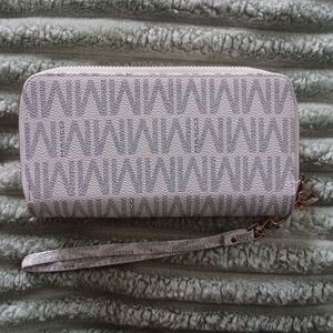 Gray and White Logo Wallet